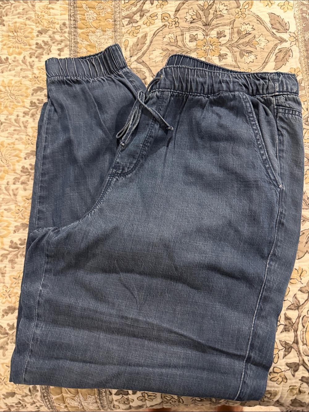 Nine West Dark Blue Denim Jogger Pants